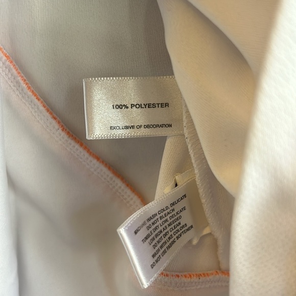 Annika Cutter & Buck Women's Shirt Short Sleeved Golf Tee VNeck White Size Large - Picture 5 of 7